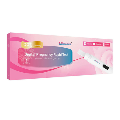 Prova rapida Kit Midstream Cassette 25mIU/Ml HCG del CE di gravidanza di prova d'autoverifica di Digital